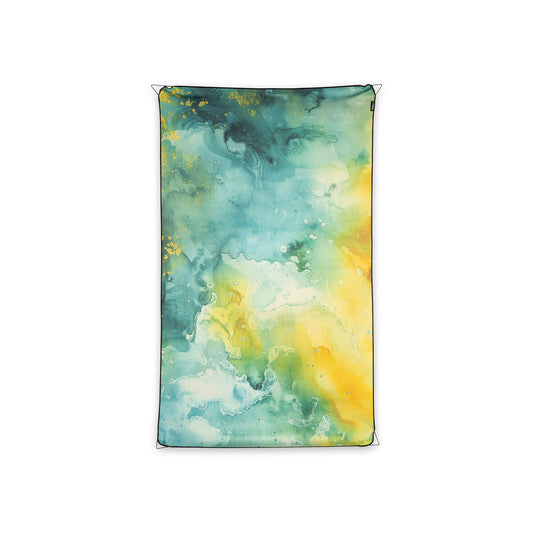 Teal Gold - Microfiber Towel / Anchored Blanket / Changing Towel